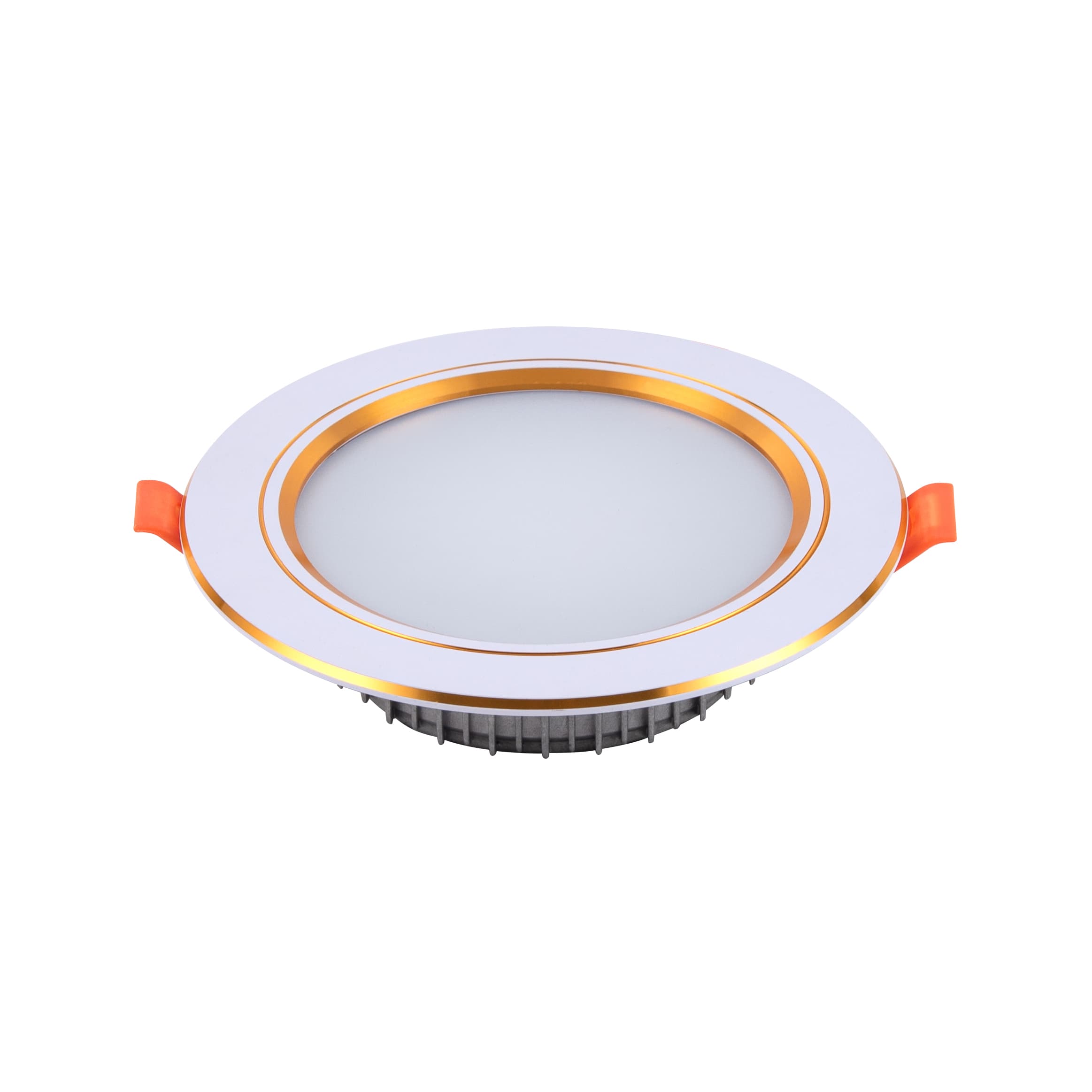 7W moderne enkelhet rundt gull LED -innfelt belysningstak Downlight Spotlights