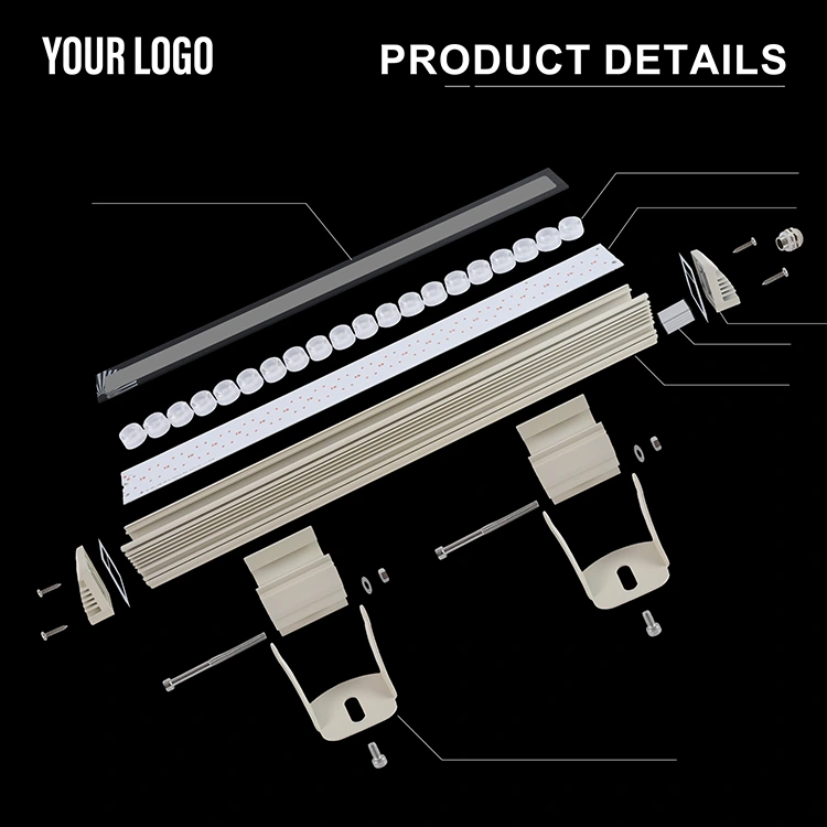 SKD LED aluminium veggskive