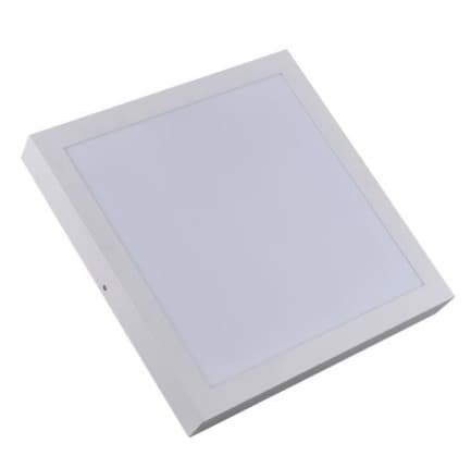 Overflatemontert smalrammepanel Light Square AL+PC