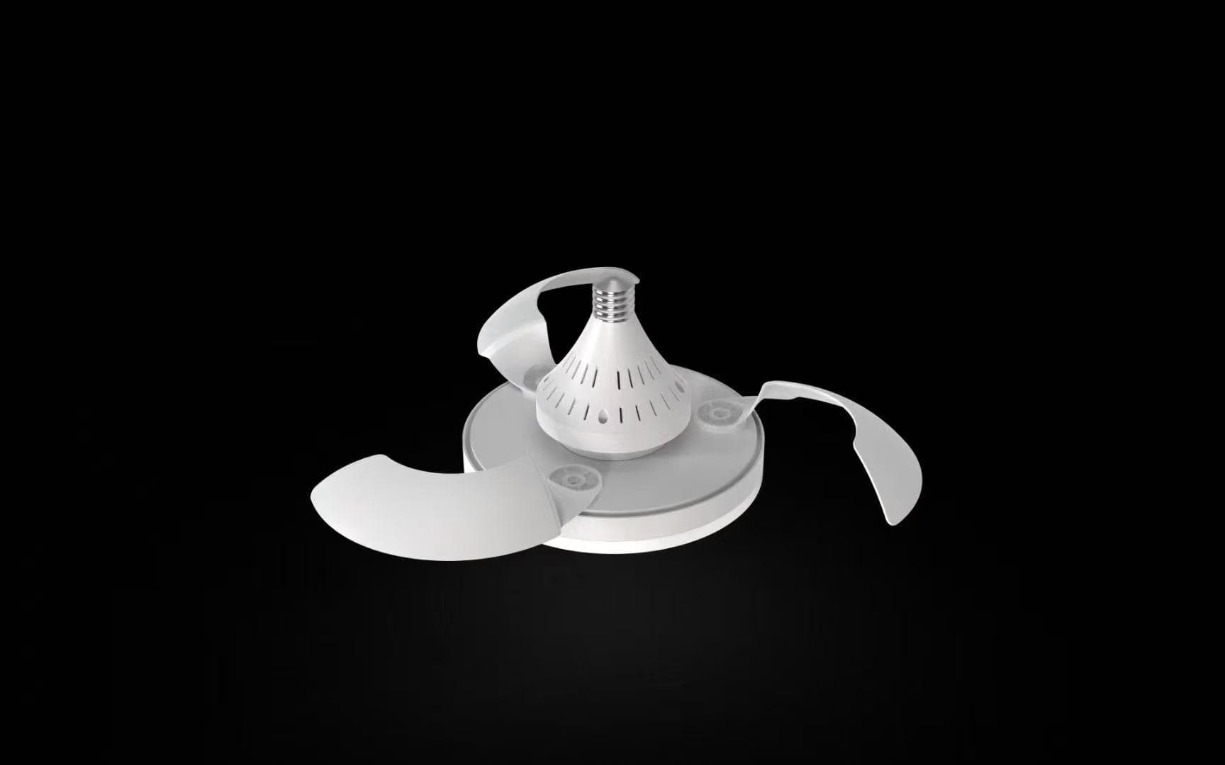UFO-viftelys, dimbar lys sokkel takvifte, 3 farger 3000k-6500k